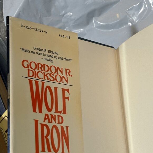Wolf and Iron Hardcover 1st Edition 1st Printing 1990 by Gordon R. Dickson VG - Picture 4 of 11